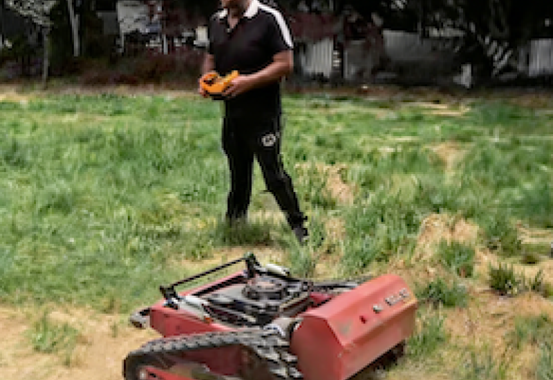 I macchinari intelligenti consentono una manutenzione efficiente del giardino.