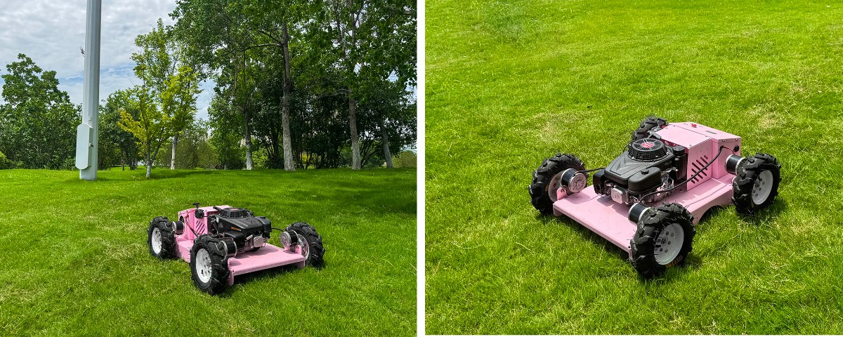 Cortadora de césped de giro cero con control remoto Cortadora de césped de giro cero con control remoto